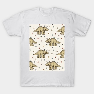 Triceratops & Triangles T-Shirt